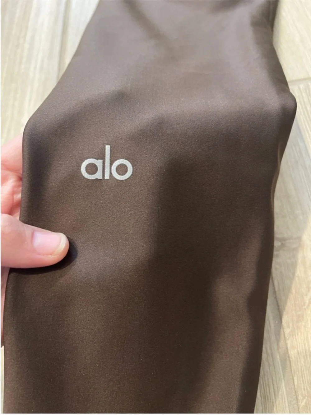 Alo Yoga Airlift Disco Daze Onesie Flare Jumpsuit Espresso 32